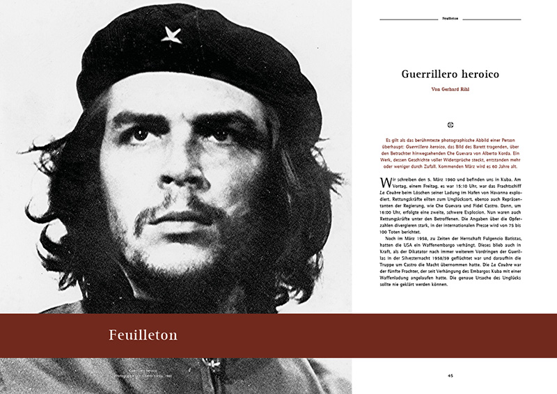 "Guerrillero heroico" – Titelseite eines von Gerhard Rihl verfassten Artikels im Attersee Report